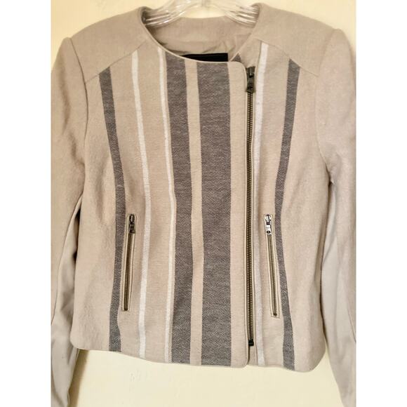 BcBg Max Azria Women's Jacket Size XS Holden Striped Cropped - Picture 8 of 10